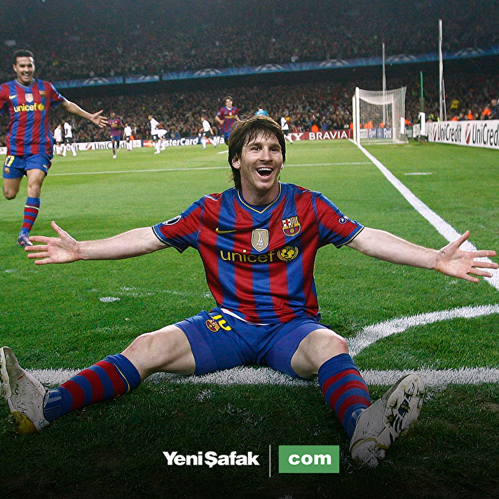 <p style="margin-left: 20px;">Lionel Messi, Arsenal filelerine 4 gol birden attı</p>