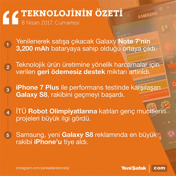 Yenilenen Note 7'nin detayları belli oldu