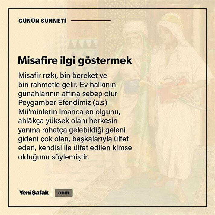 Misafire ikramda bulunmak
