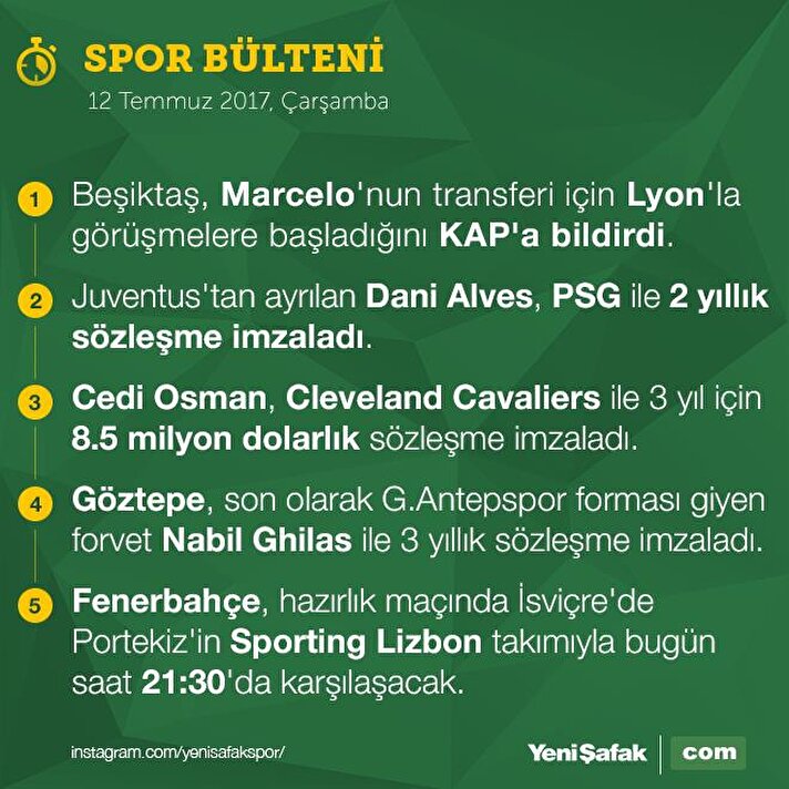 Beşiktaş, Marcelo'nun transferi için Lyon'la görüşmelere başladığını KAP'a bildirdi