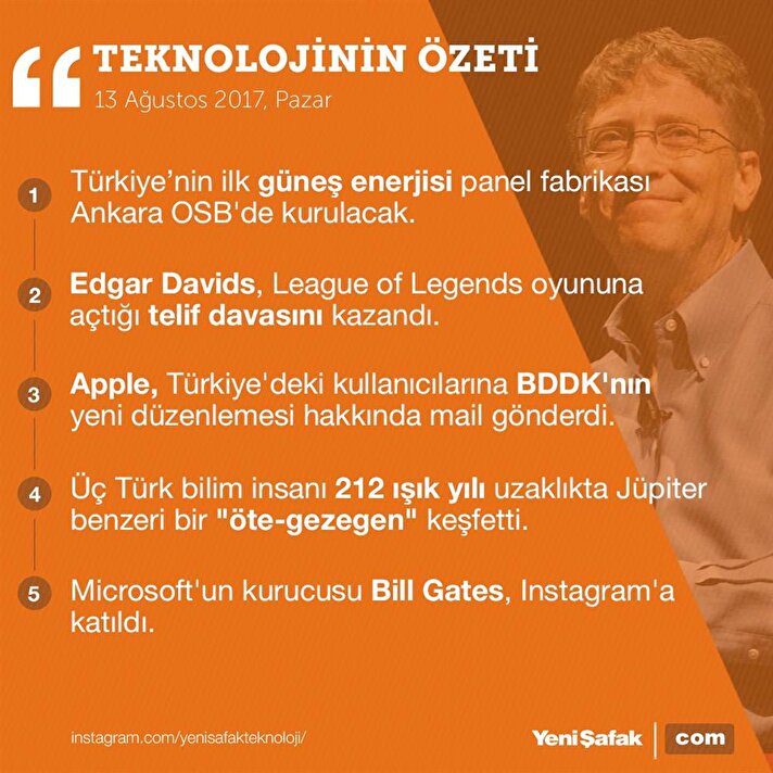 Bill Gates, Instagram hesabı açtı