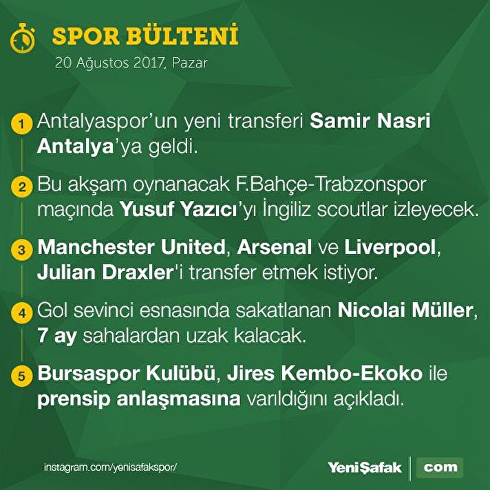 Antalyaspor'un yeni transferi Samir Nasri Antalya'ya geldi