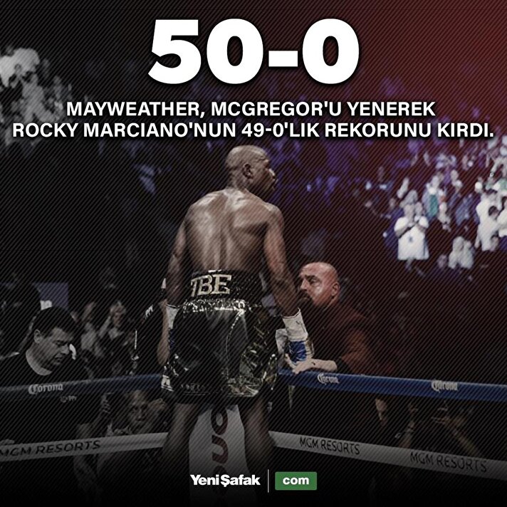 Floyd Mayweather boks tarihine geçti