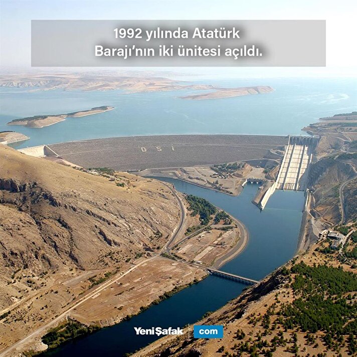 Atatürk Barajı'nın iki ünitesi açıldı