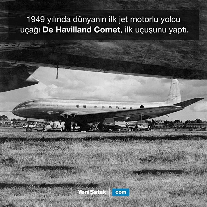 İlk jet motorlu yolcu uçağı 'De Havilland Comet'