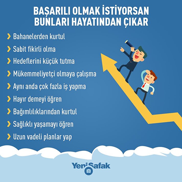 Başarılı olmak istiyorsan bunları hayatından çıkar