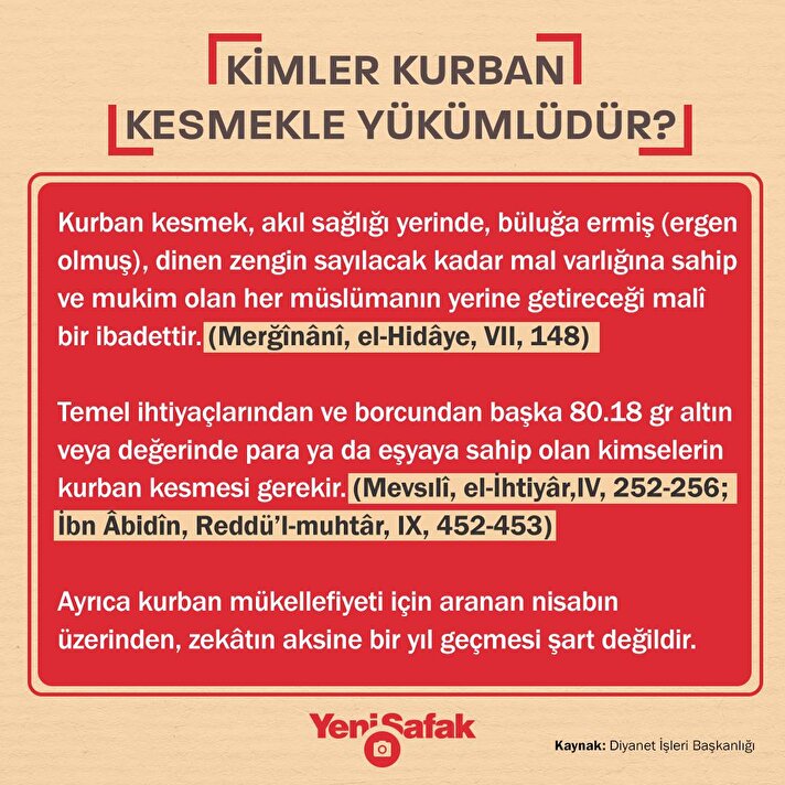 Kimler Kurban Kesmekle Yükümlüdür? | Aktüel Haberleri