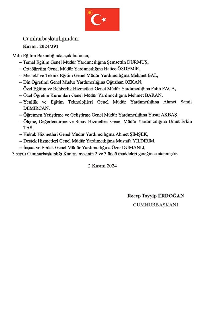 Sondakika |Cumhurbaşkanı Erdoğan imzaladı: Kaymakam atamaları Resmi Gazete'de! - 9. Resim