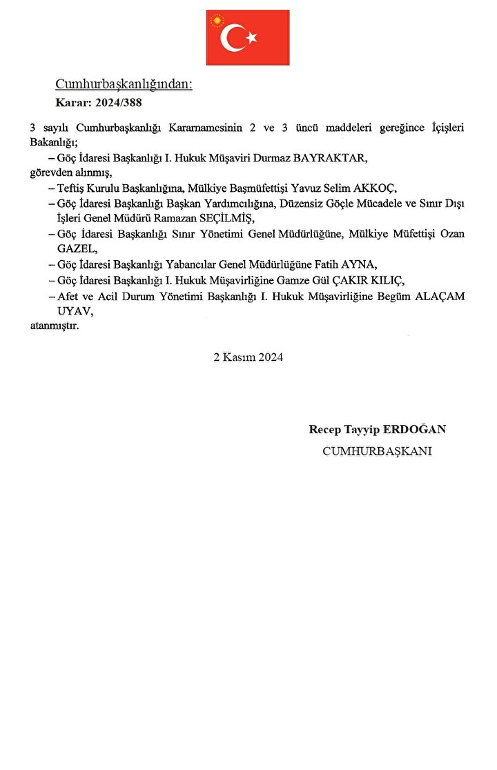 Sondakika |Cumhurbaşkanı Erdoğan imzaladı: Kaymakam atamaları Resmi Gazete'de! - 7. Resim