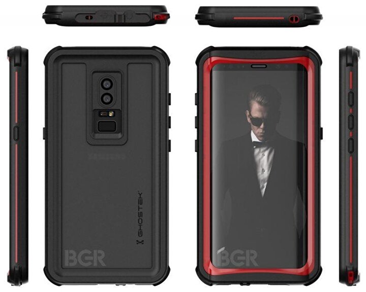 Ghostek'in özel Galaxy S9 kılıfına göre yeni tepe seviyesi modelin ön yüzünde Galaxy S8 ve Galaxy Note 8'e kıyasla büyük fark yok.