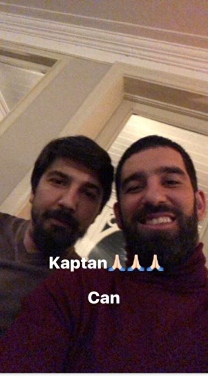 Arda Turan, Tolga Zengin ile bir araya geldi.