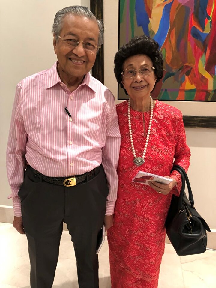 Mahathir Muhammed ve eşi Siti Hasmah Muhammed Ali.