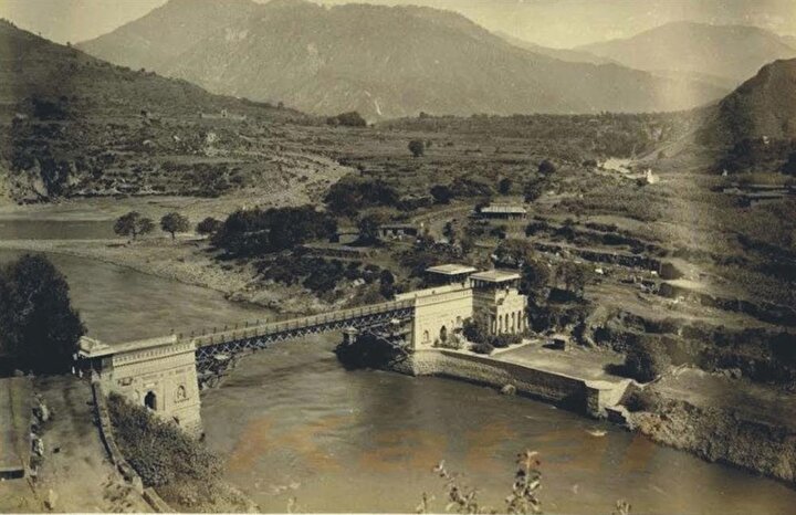 Muzafferabad'ın 1885 tarihli bir fotoğrafı.