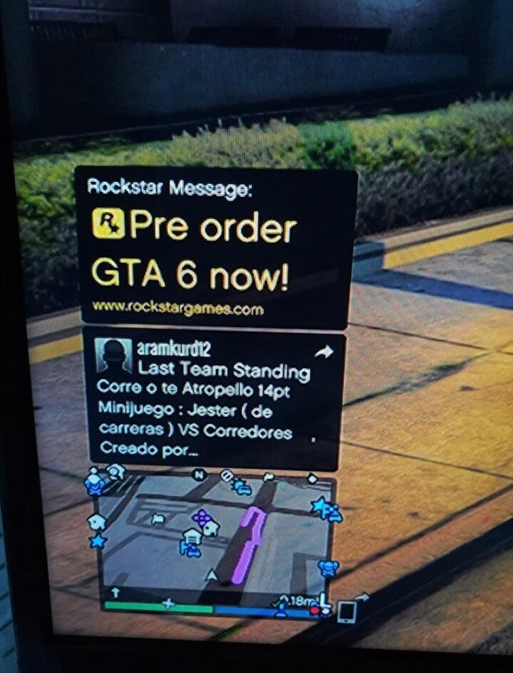GTA V'in oyun içi harita ekranından görüntüler.