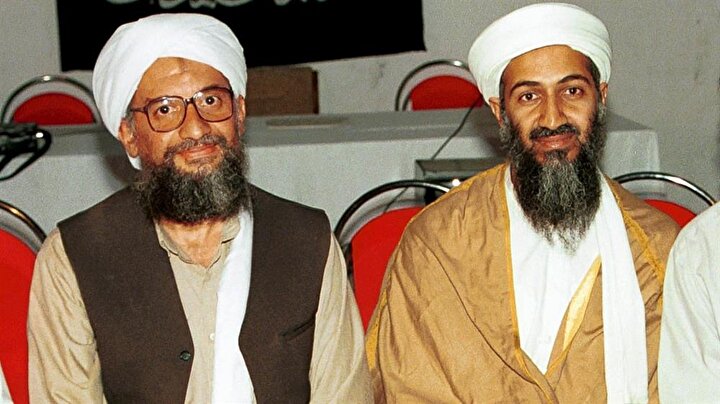 Eymen Zevâhirî ve Usame bin Ladin.