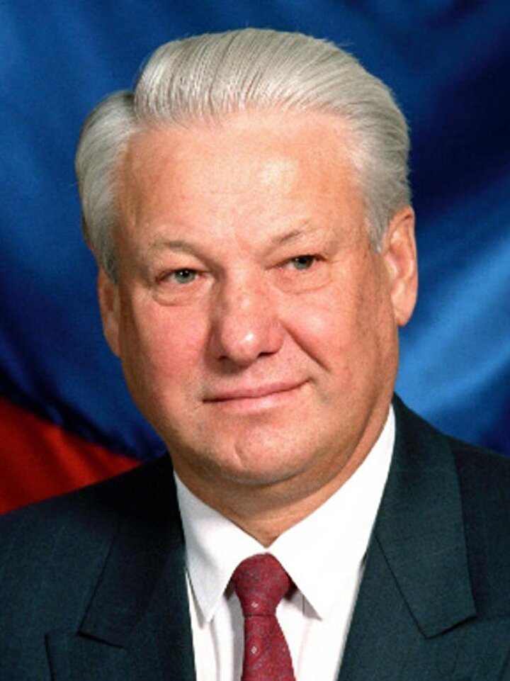 Birinci Çeçen-Rus savaşı sırasında Rus Cumhurbaşkanı olan Boris Yeltsin.
