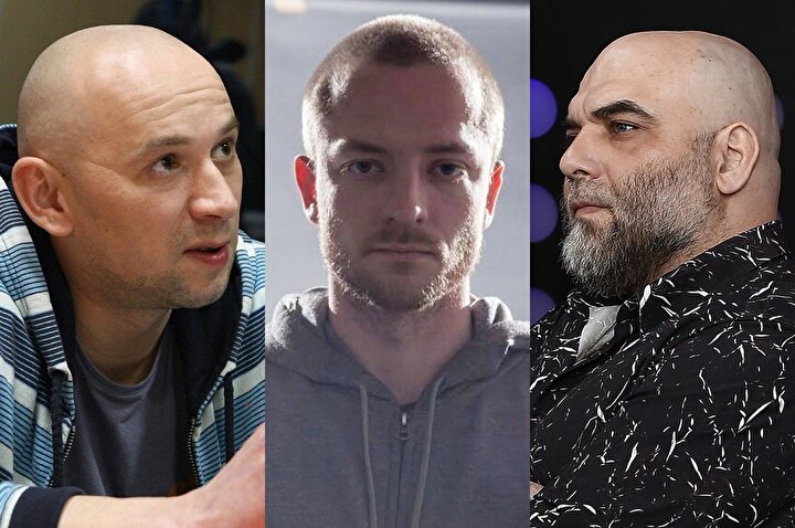 Aleksandr Rastorguev (Solda), Kirill Radçenko (Ortada) ve Orhan Cemal, belgesel çekimi için Orta Afrika'ya gitmişlerdi.