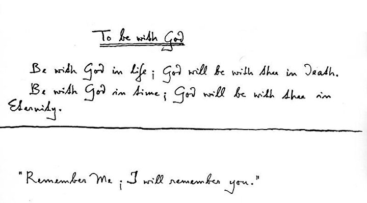 Schuon'un bir şiiri: ''Yaşamında Allah'la ol ki; O da ölümünde seninle olsun. Zamanda O'nunla ol ki; Allah da sonsuzlukta seninle olsun.''
