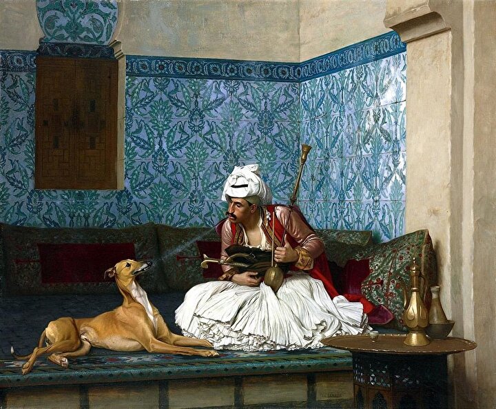 Jean-Léon Gérôme ''Arnavut ve Köpeği'' adlı tablosu.