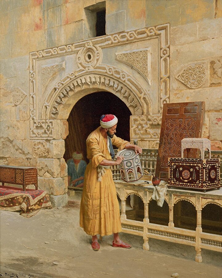 Ludwig Deutsch'un ''Marangoz'' adlı tablosu.