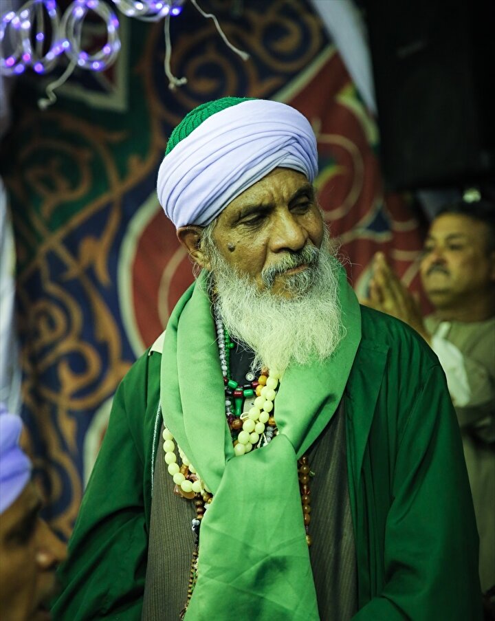 Ahmed el-Bedevî'nun doğumu için yapılan merasimdeki bir Bedevî müridi.