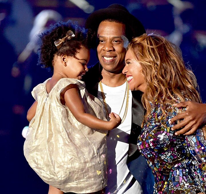 Çiftin en büyük kızları, Blue Ivy Carter.