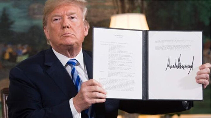 Başkan Trump Mayıs ayında anlaşmadan çekildiklerini açıklamıştı.n