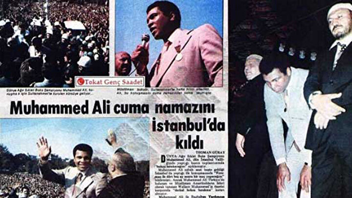 Muhammed Ali'nin ziyareti, Türk basınında da geniş yankı uyandırmıştı.