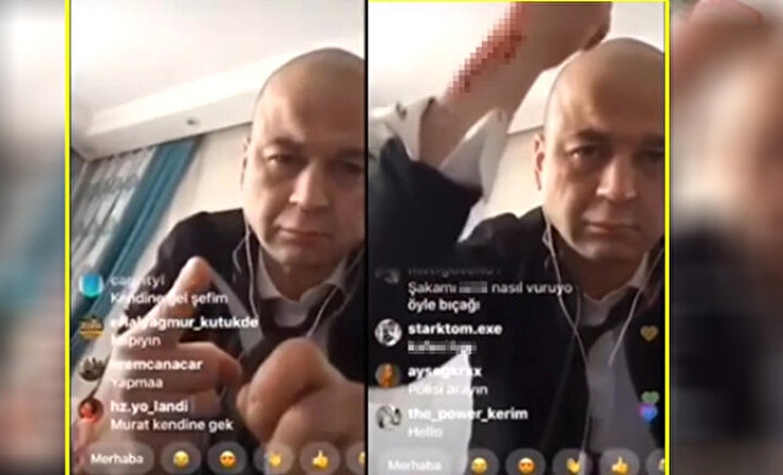 Murat Özdemir'in canlı yayınını izleyen hayranları vazgeçirmeye çalışsa da başarılı olamadı.