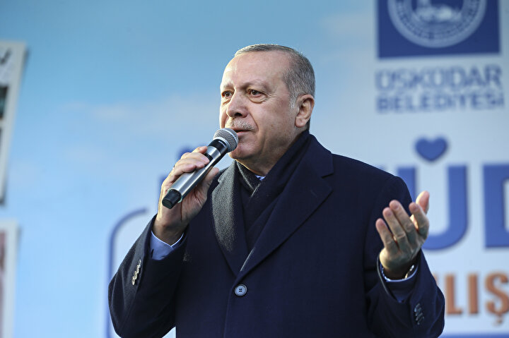 Cumhurbaşkanı Erdoğan, Üsküdar'daki açılışta vatandaşlara seslendi.