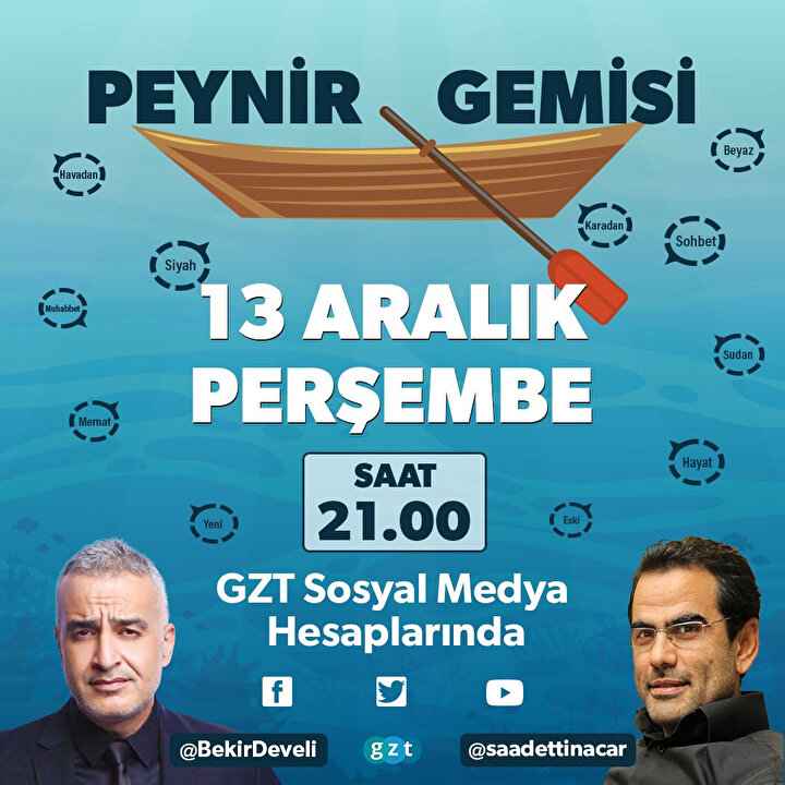Peynir Gemisi'nin bu haftaki konuğu yazar Saadettin Acar.