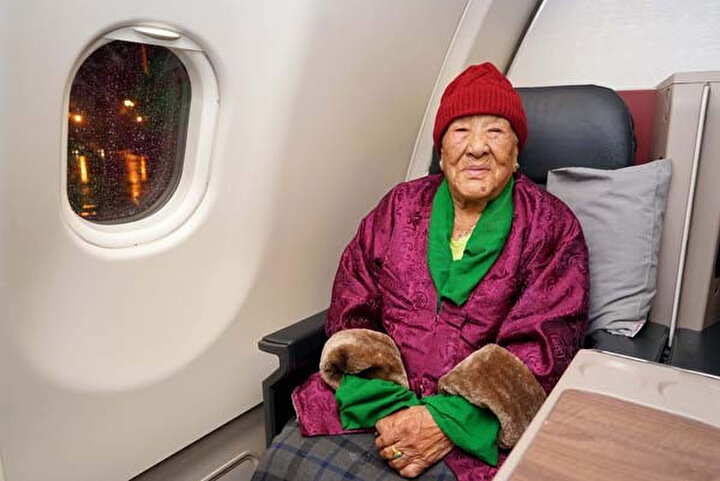 Üç kıta arasındaki seyahatini oğlu ve gelini ile yapan Sherpini, önceki gün Katmandu'dan İstanbul'a geldi.