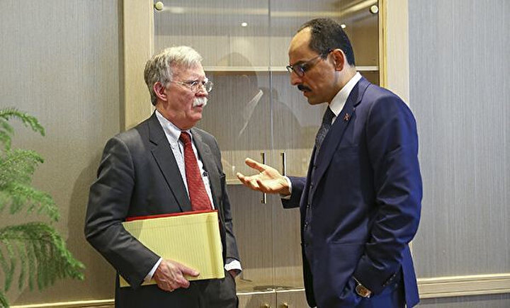 ABD Ulusal Güvenlik Danışmanı Bolton ve Cumhurbaşkanlığı Sözcüsü Kalın