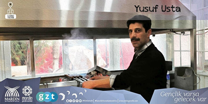 Yusuf Usta'nın sanatsal çalışması Mardin Kebabı.