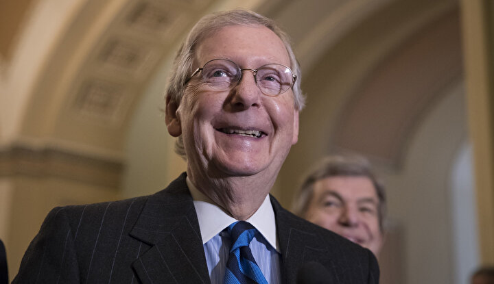 Senato Çoğunluk Lideri Cumhuriyetçi Partili Mitch McConnell
