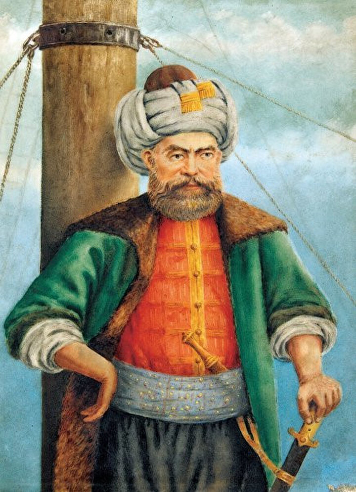 Piyâle Paşa’yı tasvir eden yağlı boya tablosu.