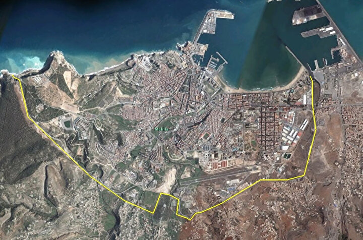 İspanya'ya ait olan Melilla, Afrika kıtasındadır.