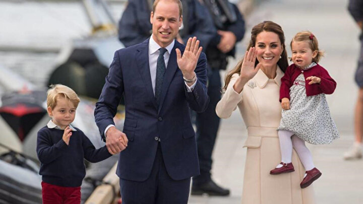 Prens William, Kate Middleton ve çocukları.