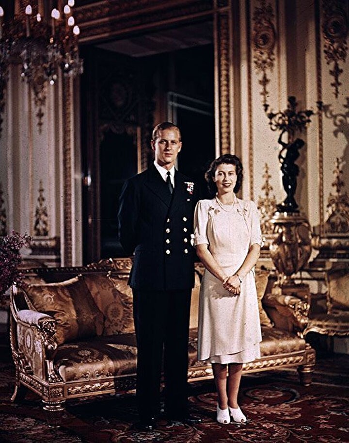 Kraliçe ve Prens Philip Mountbatten.