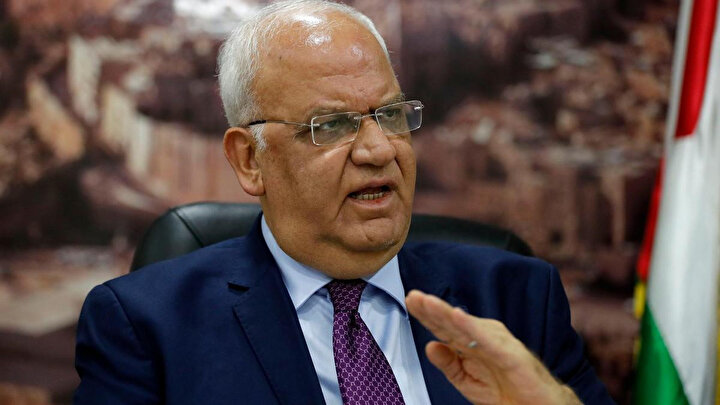 Mahmud Abbas'ın yakın danışmanı Saeb Erekat.