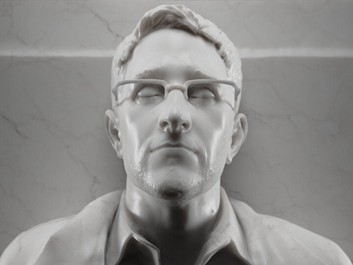 Hâlâ Moskova'da yaşayan Edward Snowden de büstleştirilen kişilerden biri.
