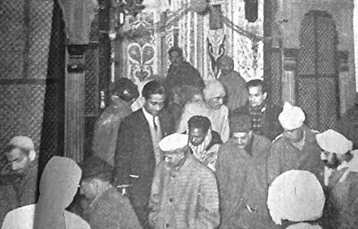 Hindistan’ın Müslüman İçişleri Bakanı Lal Bahadır'ın Hazratbal’ı ziyareti.