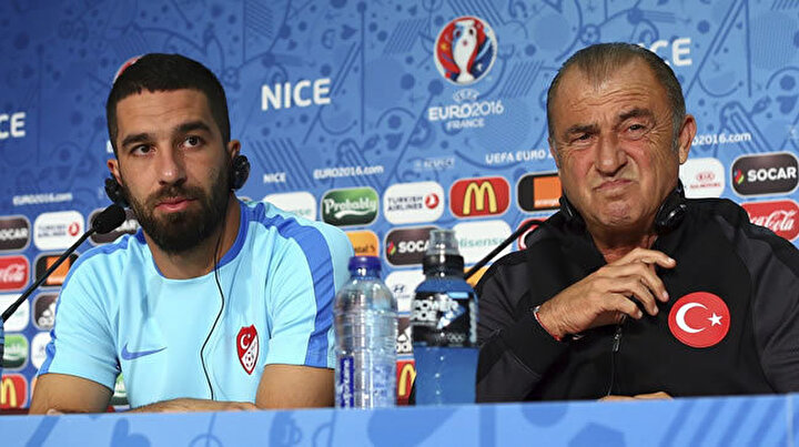Fatih Terim ve Arda Turan'ın birlikte düzenlediği son basın toplantısı.
