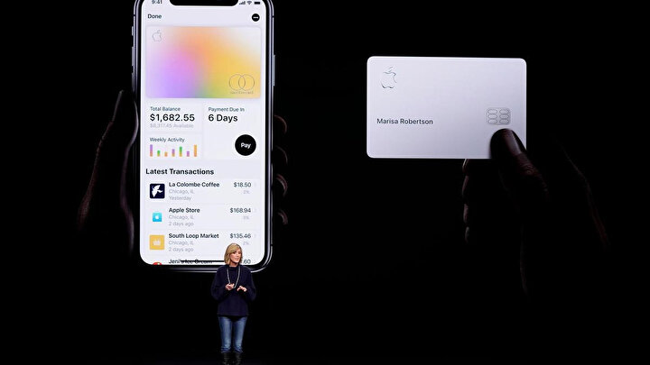 Apple Card'ın tanıtıldığı Kaliforniya'daki özel Apple etkinliği.