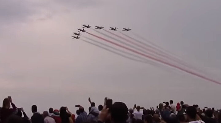 F16 gösteri uçuşu Samsun semalarında