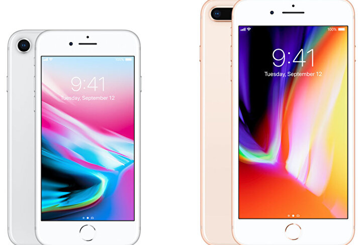 iPhone 8 ve iPhone 8 Plus.