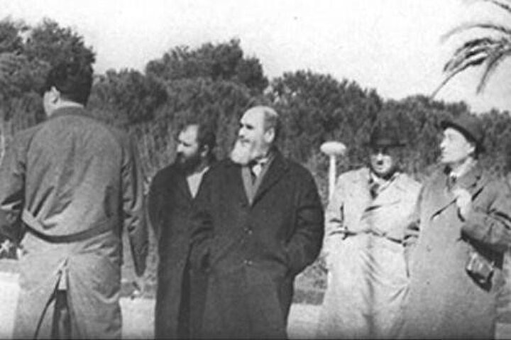 Humeyni'nin Bursa’da sürgündeyken çekilmiş bir fotoğrafı.
