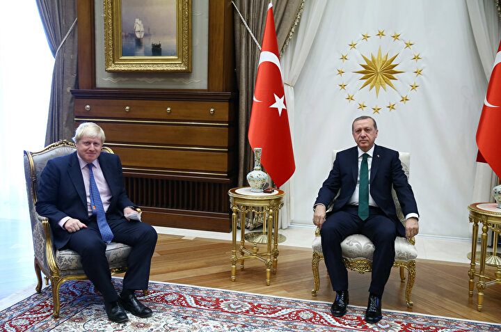 Boris Johnson, Cumhurbaşkanı Erdoğan ile görüşmüştü.