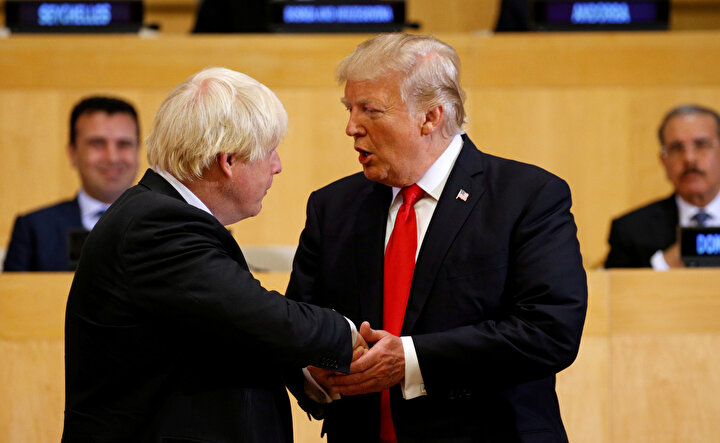 Boris Johnson ve Donald Trump.