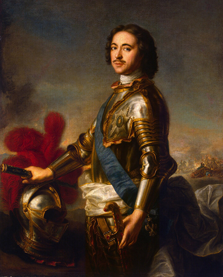 Fransız ressam Jean-Marc Nattier tarafından 1717 yılında çizilen I Petro portresi.
